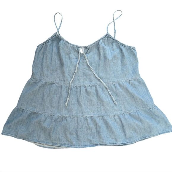 Blue Tiered jean swing Cami size M Tall - Picture 4 of 7